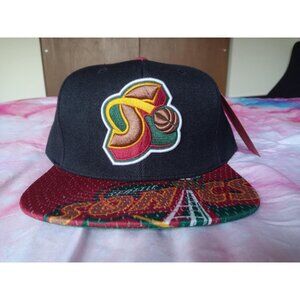 Seattle Supersonics Snapshot Orbit 1996 Snapback Cap Hat Mitchell & Ness Sonics